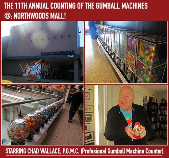 The 11th Annual Counting Of The Gumball Machines @: Northwoods